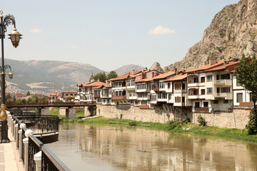 Fototapeta na wymiar Amasya City - Yesilirmak View