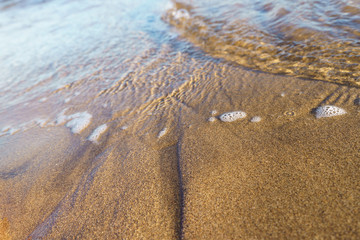 The beauty of very clean Atlantic ocean water in Gran Canaria island