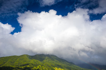 Clouds in the mountains