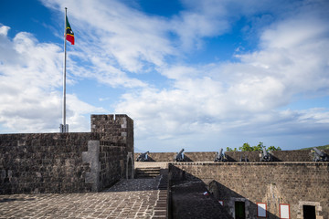 Cannons at Brimstone Hill Fortress on Saint Kitts