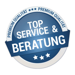 blaues Gütesiegel für Top Service und Beratung