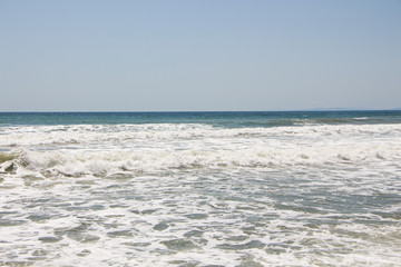 Sea water and the waves