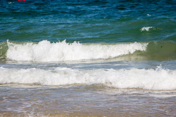 Sea water and the waves