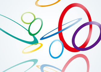 背景　図形　立体　リング