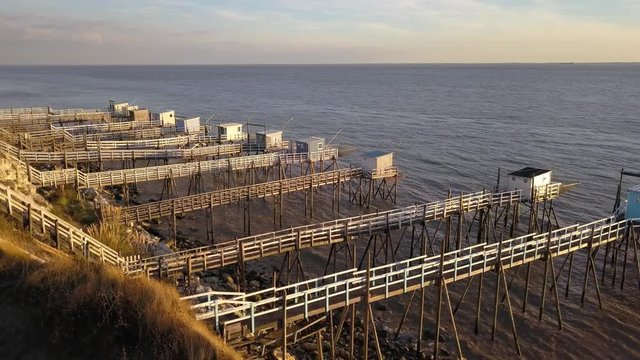 traditional fisherman's hut in the south west of France, EU, Europe