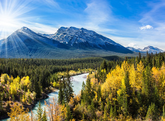  The valley in the Rocky Mountains