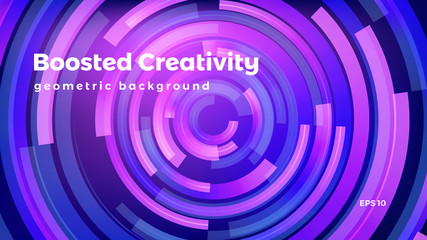 Obraz premium Abstract geometric background, colorful futuristic vector graphic
