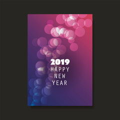 Best Wishes - New Year Flyer, Card or Background Vector Design - 2019