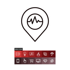 Earthquake vector icon