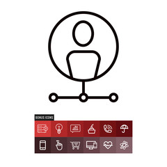 Affiliate vector icon
