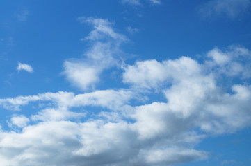 Naklejka na ściany i meble sky blue clouds