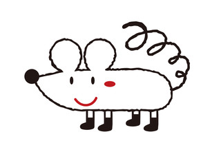 お洒落なネズミさん