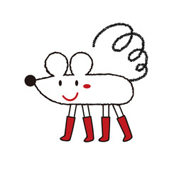 お洒落なネズミさん