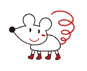 お洒落なネズミさん