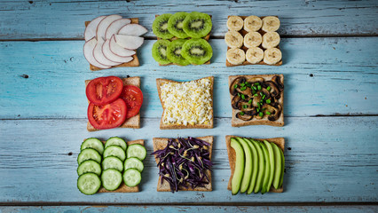 sandwich, breakfast, avocado, super food, healthy food, vegetarian,
