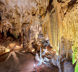 Geological formations in Nerja, Spain