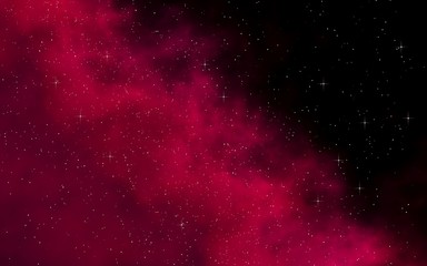 Colorful and beautiful space background. Outer space. Starry outer space texture. Templates, red background. 3D illustration