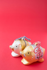 イノシシの年賀素材