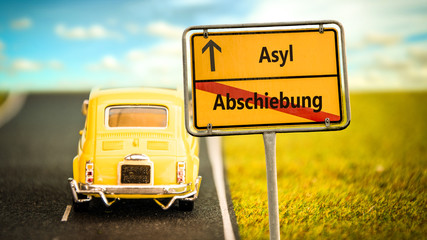 Schild 355 - Asyl