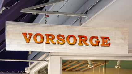 Schild 343 - Vorsorge