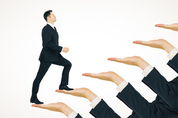 Career development and promotion concept