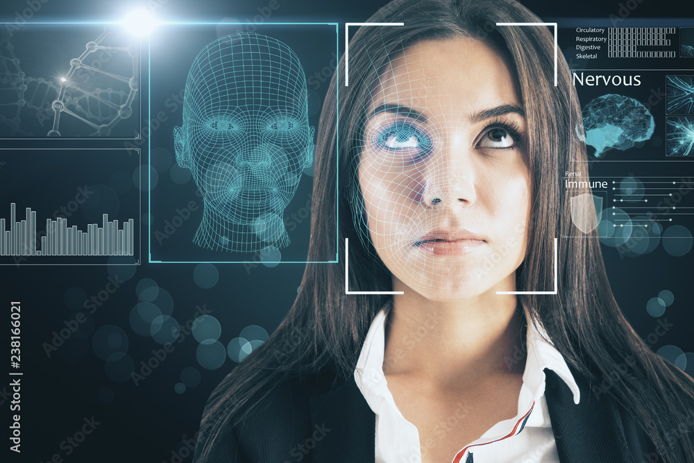 Poster biometrics and access concept