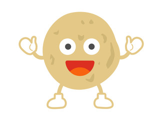 ジャガイモのキャラクターのイラスト