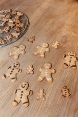 Obraz na płótnie Canvas Cooking christmas cookies