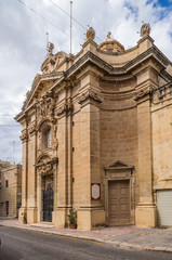 Obraz premium Tarxien, Malta. Chapel of St. Bartholomew, 1776