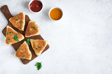 Deep fried meat pies © mizina