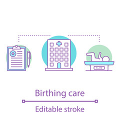 Birthing care concept icon