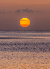 Dominican sunset in summer