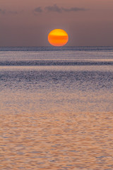 Dominican sunset in summer