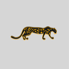 stylized leopard, cheetah