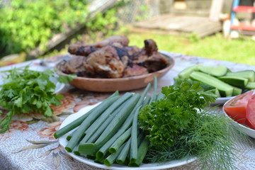 meat with vegetables
