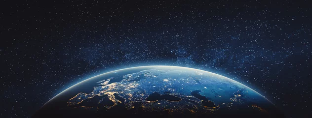 Foto op Plexiglas anti-reflex Planeet Aarde - Europa. Elementen van deze afbeelding geleverd door NASA © 1xpert