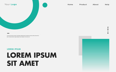 Modern colorful gradient web ui design background template