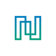 Modern Letter N Logo Design