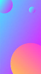 circle minimalism gradient ui design background