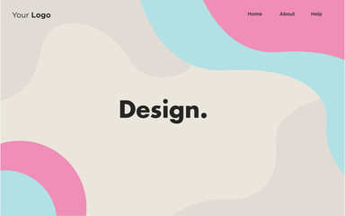 Modern fluid web ui design template