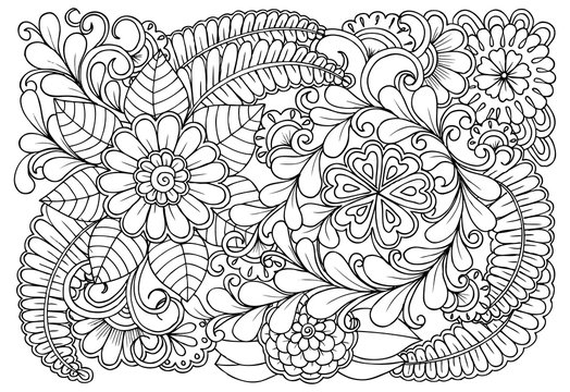Premium Vector  Mandala coloring page for adults coloring book for adults  floral mandala coloring page