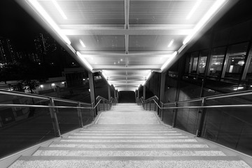 Stairway of modern pedistrican walkway