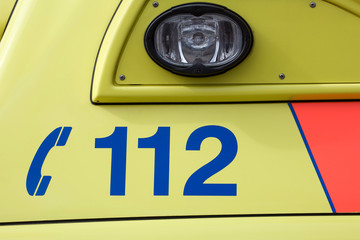 112 emergency number on ambulance side