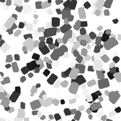 Patterno terrazzo-style. Geometric abstract shapes. Vector hand drawn pattern grey collor, eps 10