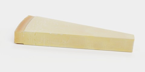 Realistic 3D Render of Hard Cheese