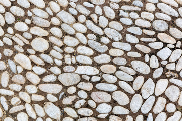 background texture from a pebbles pavement