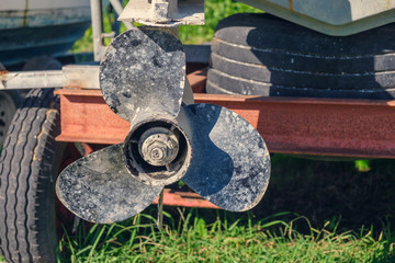 Boat engine propeller