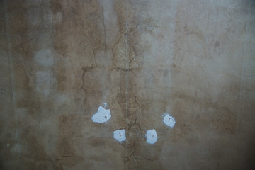 background wall with old plaster and putty