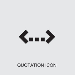 quotation icon . Editable filled quotation icon from network. Trendy quotation icon for web and mobile.