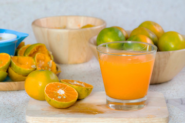 Orange and orange juice